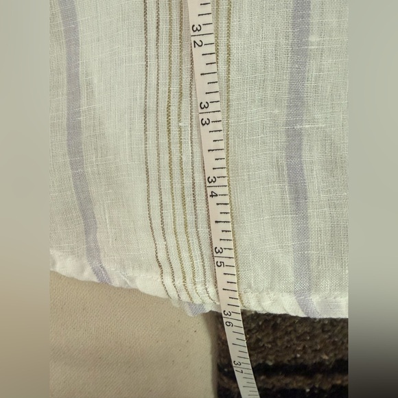 CP SHADES Striped Linen Tunic Dress Large - Picture 7 of 8